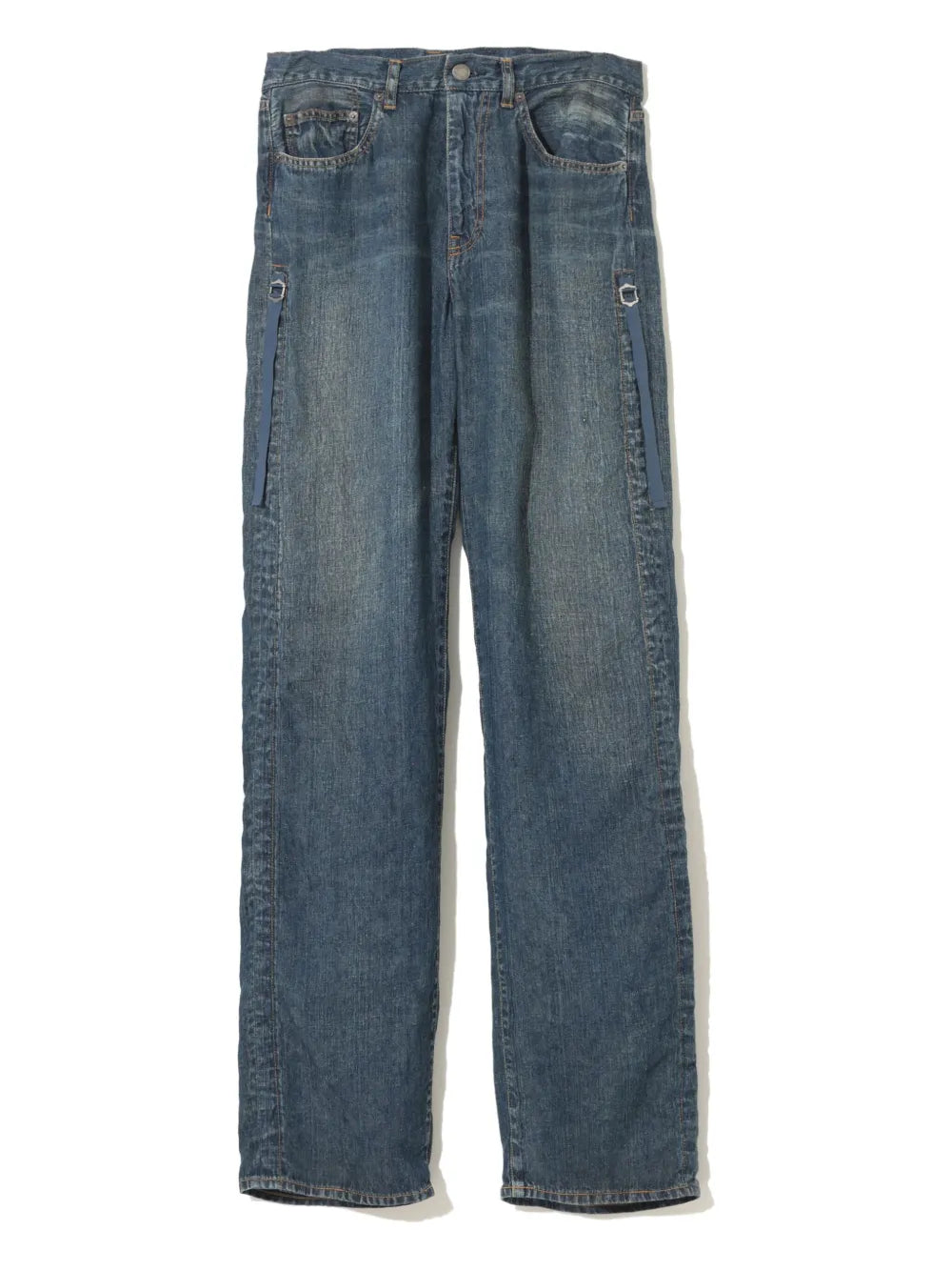 Linen Straight-Leg Jeans