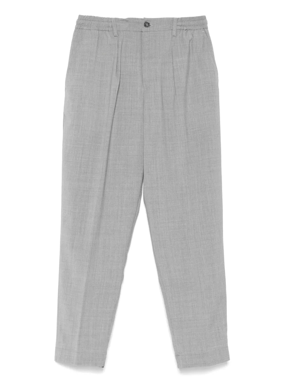 Mélange-Effect Trousers