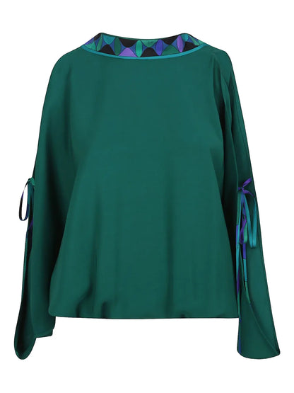 Open-Back Blouse