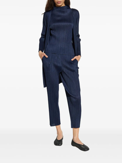 Pleated Cardigan