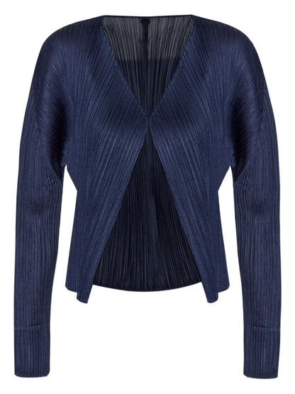 Pleated Cardigan