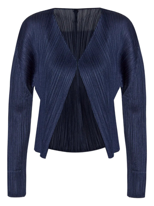 Pleated Cardigan