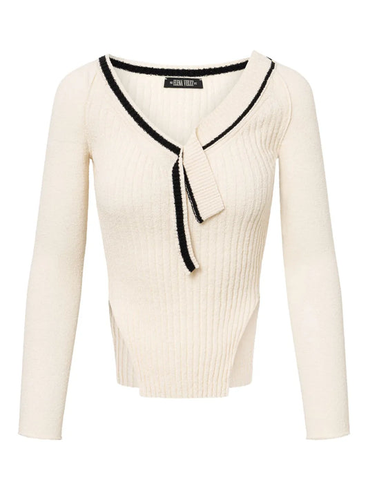 Varsity Knitted Top