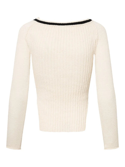 Varsity Knitted Top