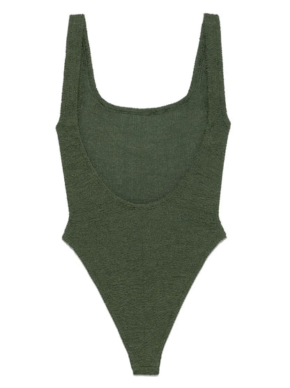 Square-Neck Swimsuit