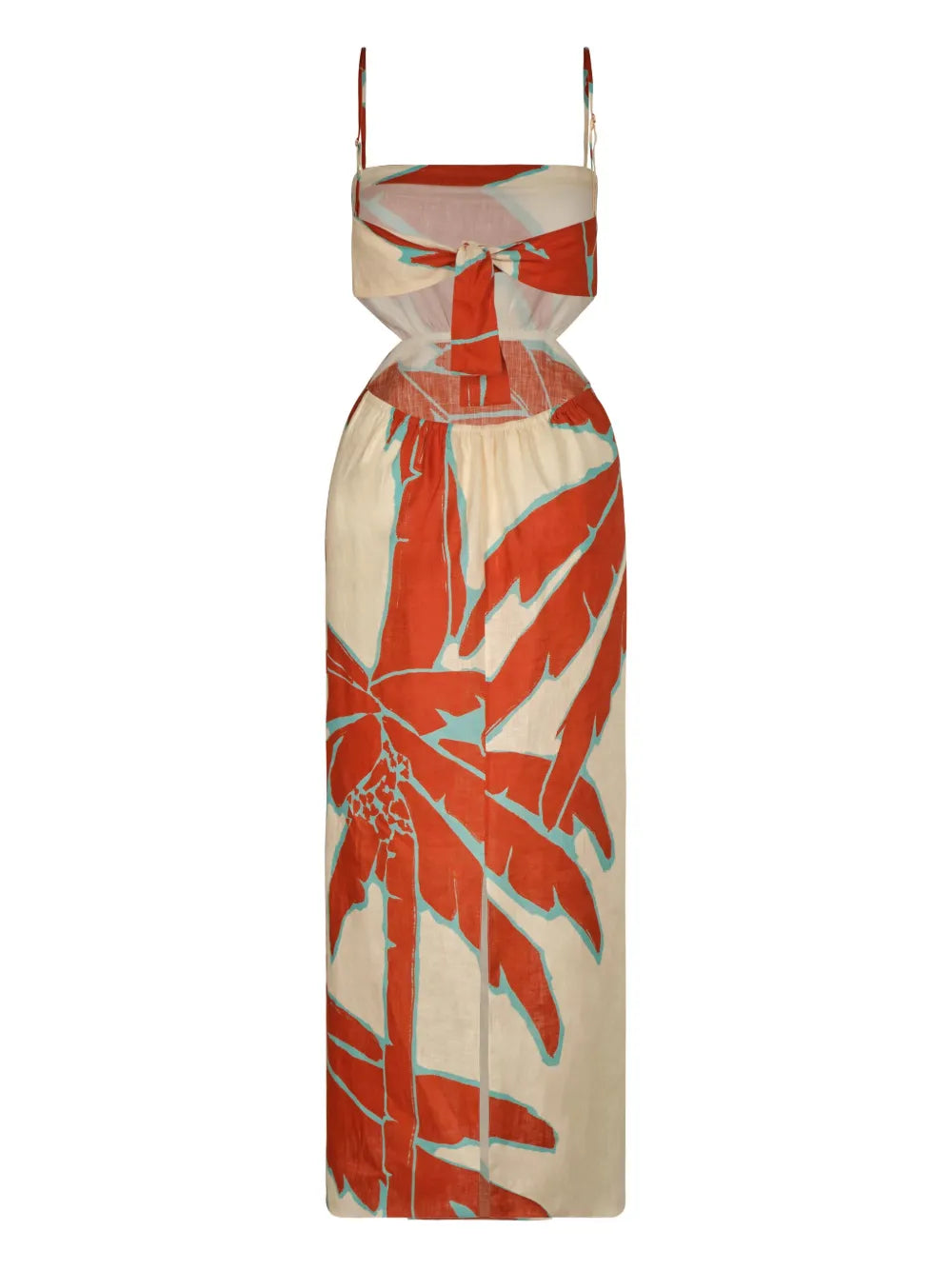 Palms Linen Maxi Dress