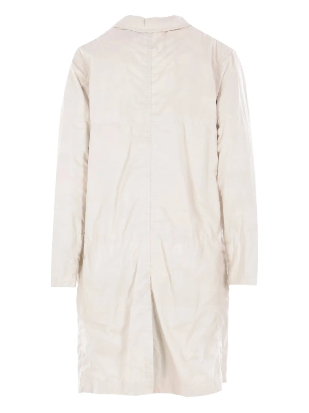 Notched-Collar Trench Coat
