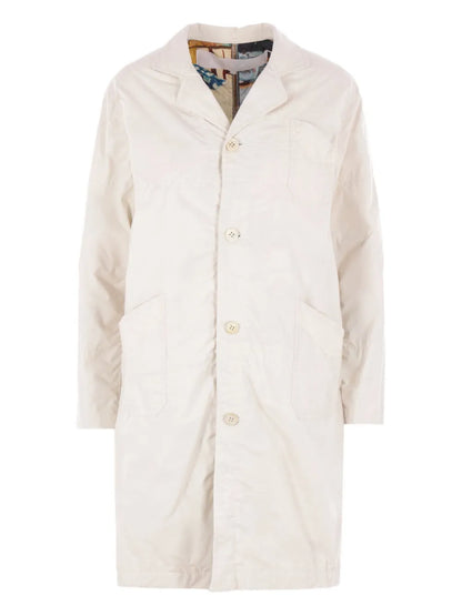 Notched-Collar Trench Coat