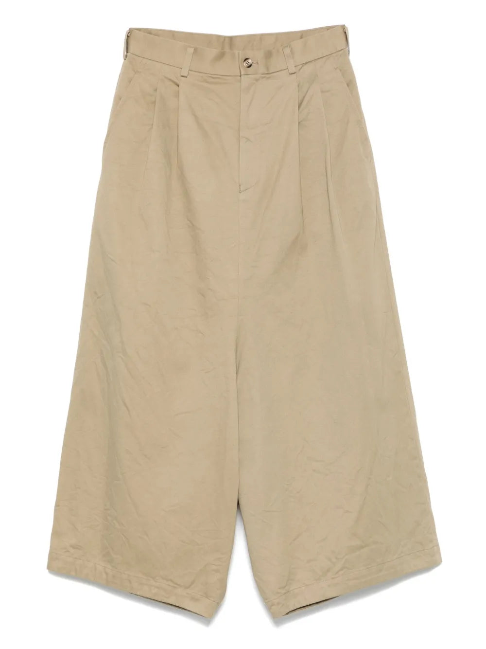 Cotton Pleated Trousers