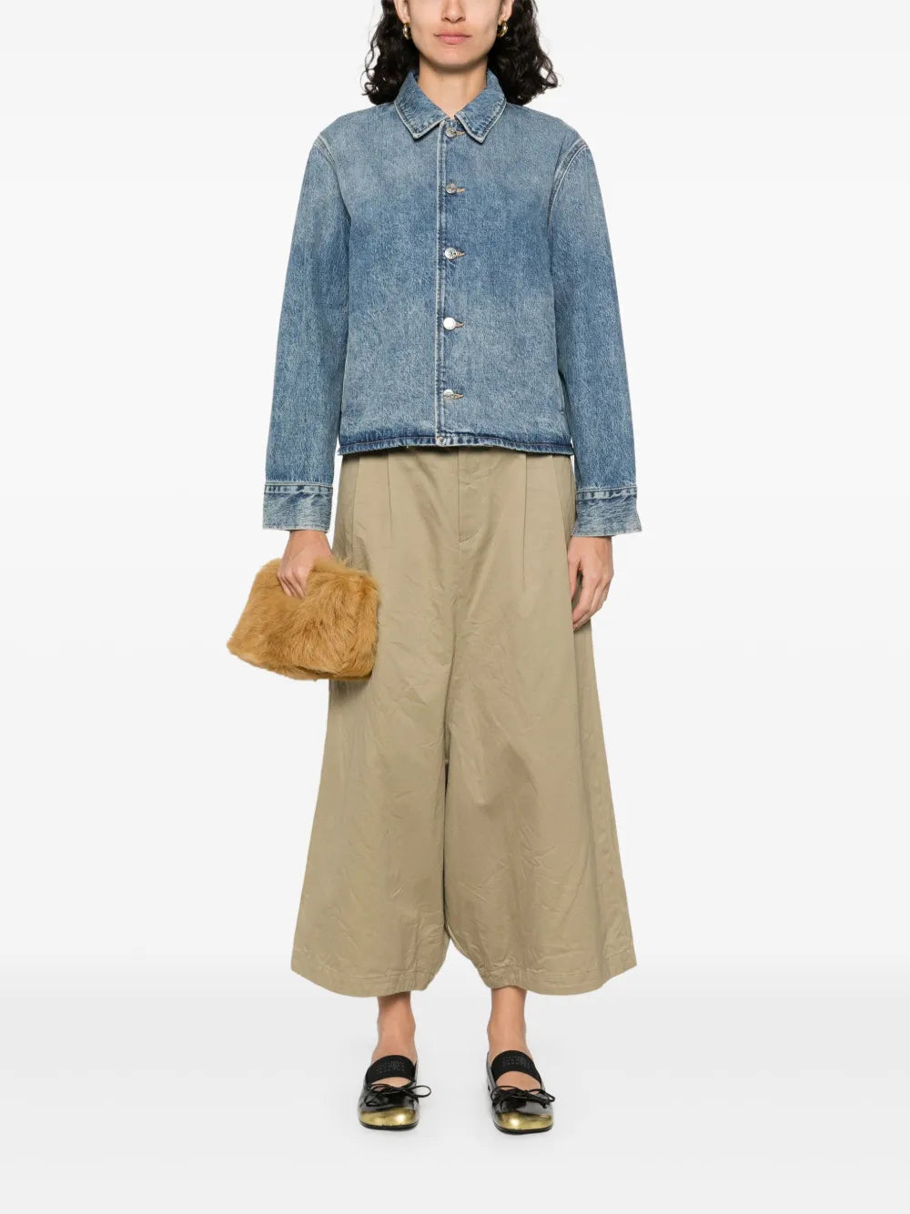 Cotton Pleated Trousers