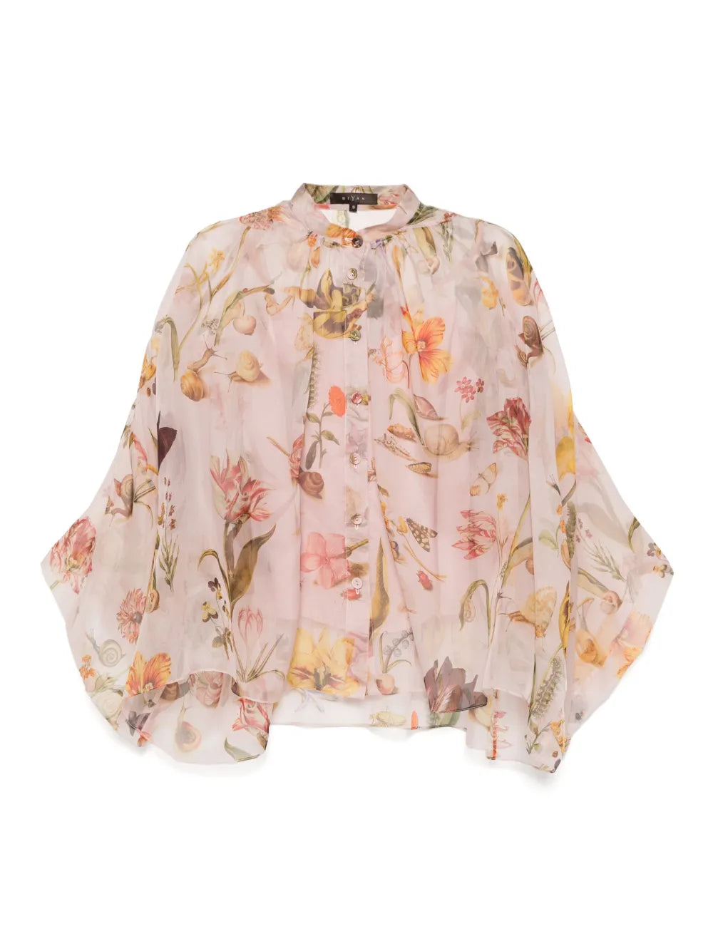 Lightweight Gathered Long-Sleeved Blouse