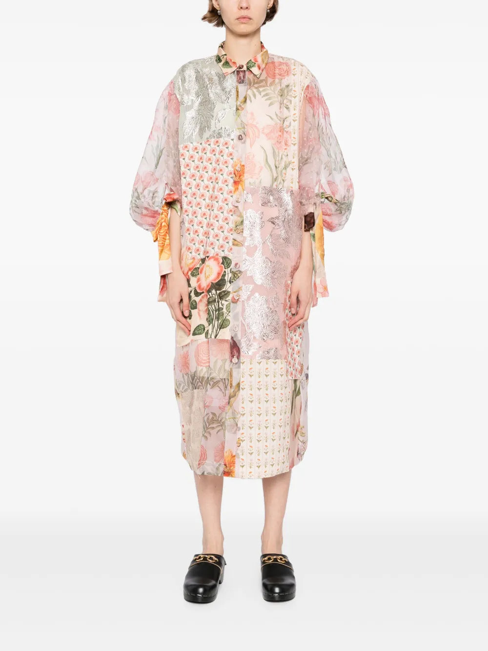 Patchwork Shirt Dress