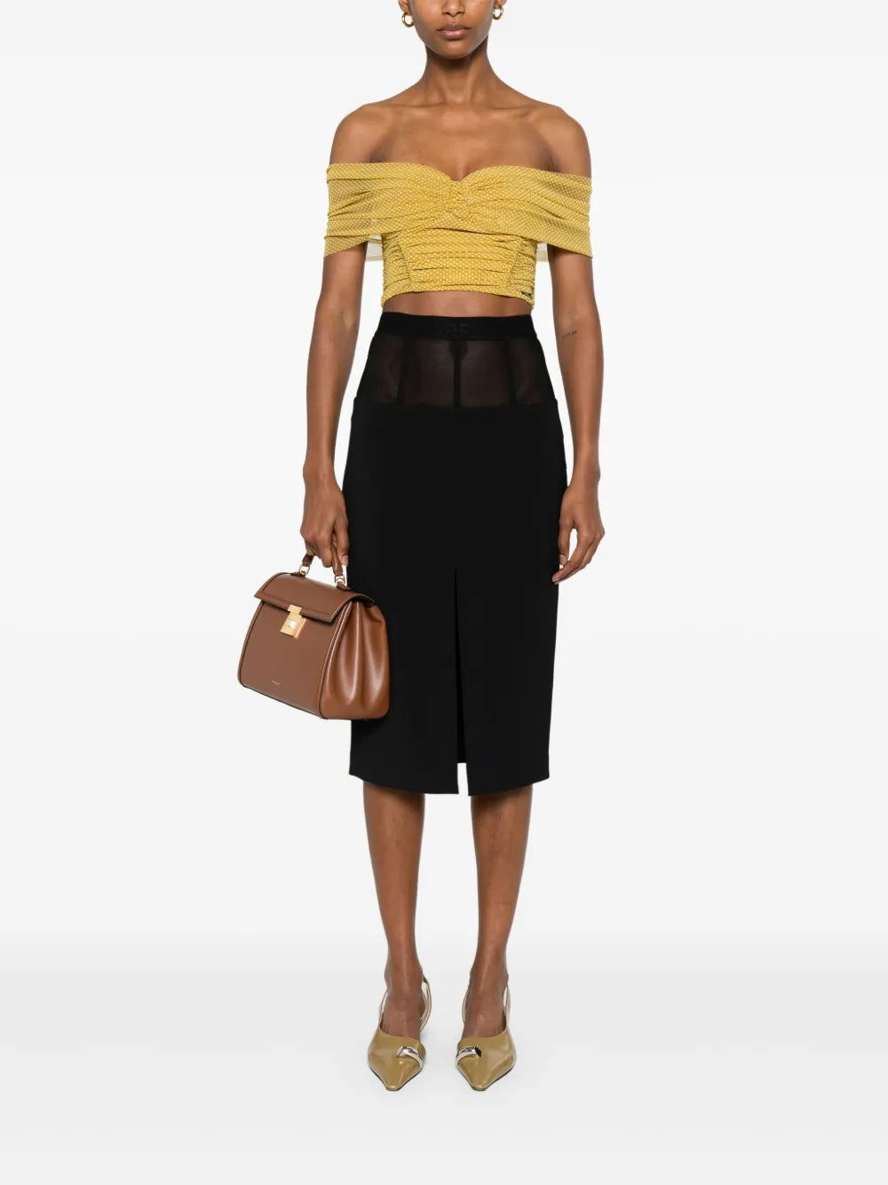 Polka-Dot Tulle Top