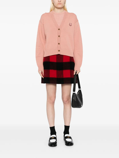 Bold Fox Head-Patch Cardigan