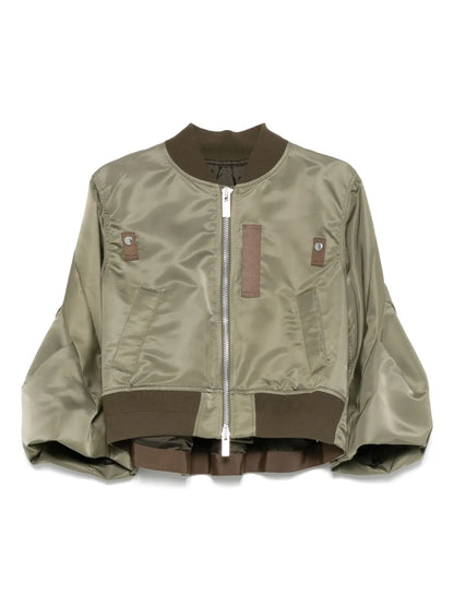 Cropped Bomber Jacket