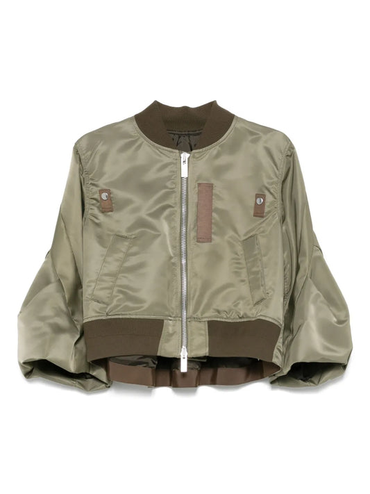Cropped Bomber Jacket