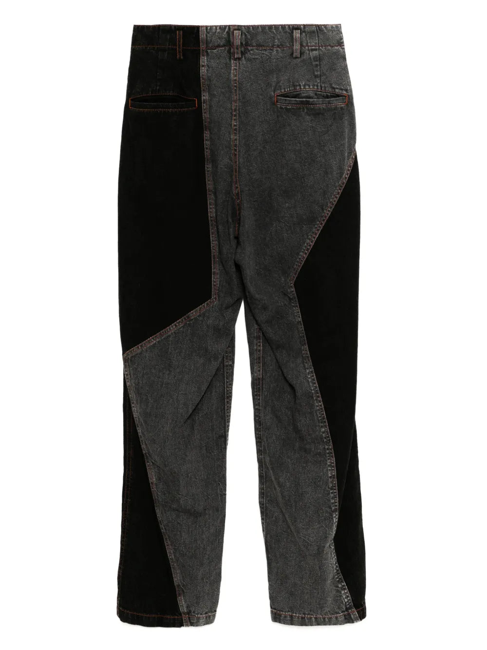 Bleached Panelled Jeans
