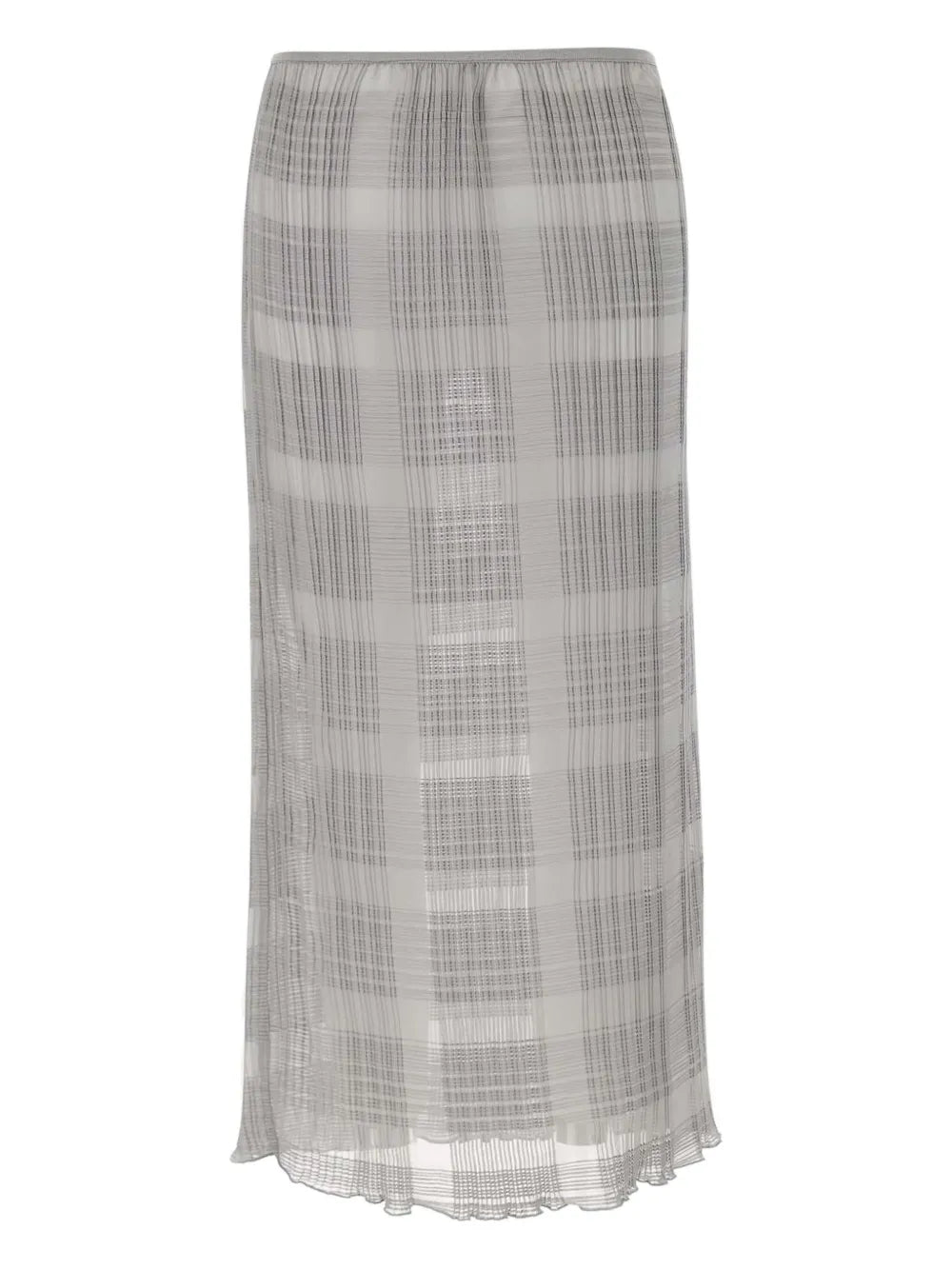 Checked Midi Skirt