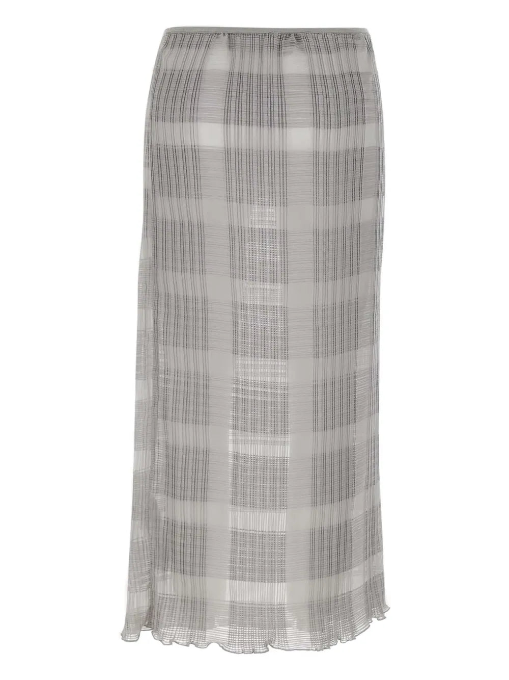 Checked Midi Skirt