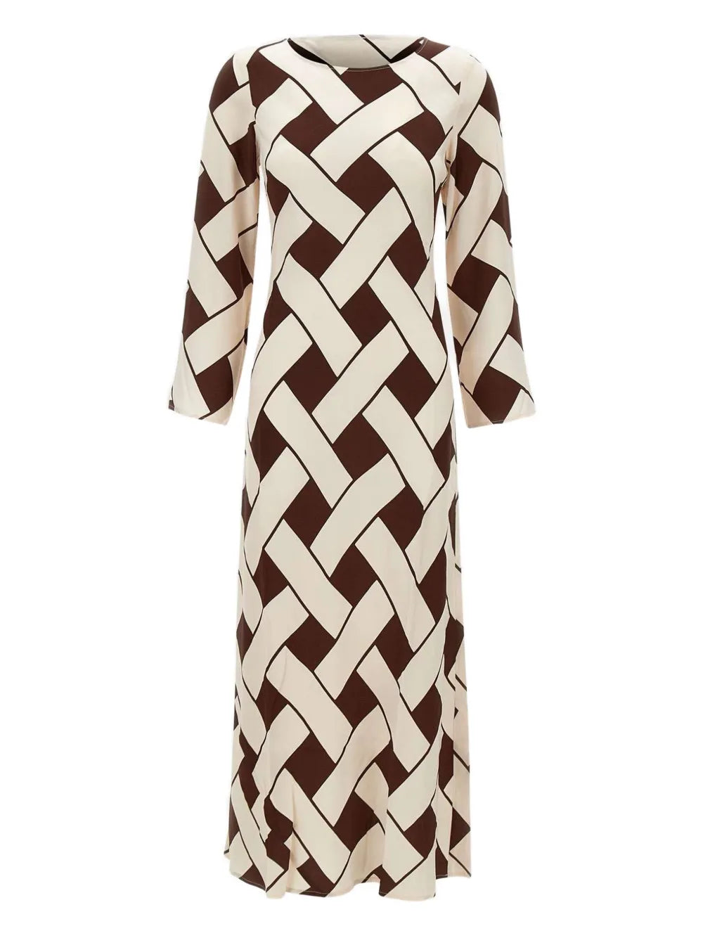 Alondra Braided-Pattern Midi Dress