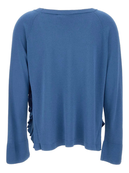 Ruffle-Detailing Sweater