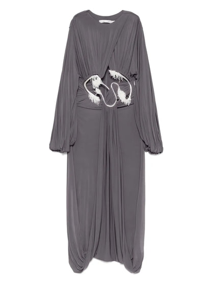 Sculptured Torso Maxi Dress