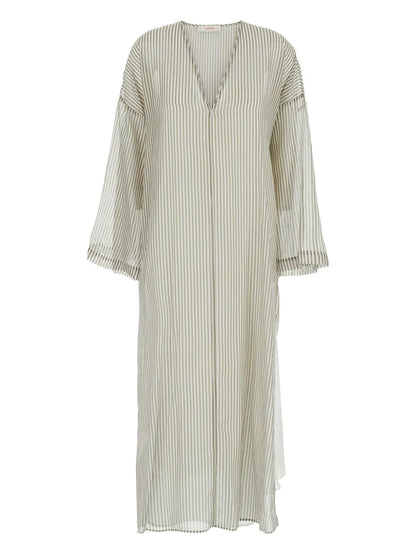 Striped Kaftan Dress