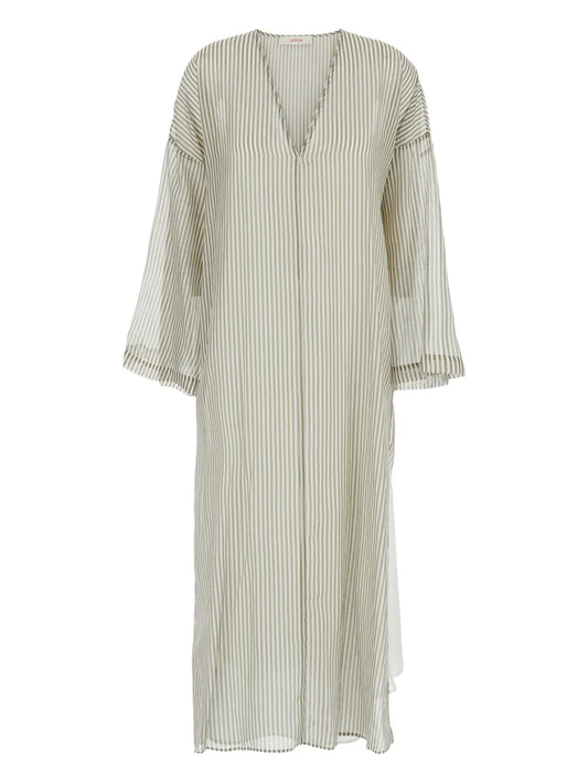Striped Kaftan Dress