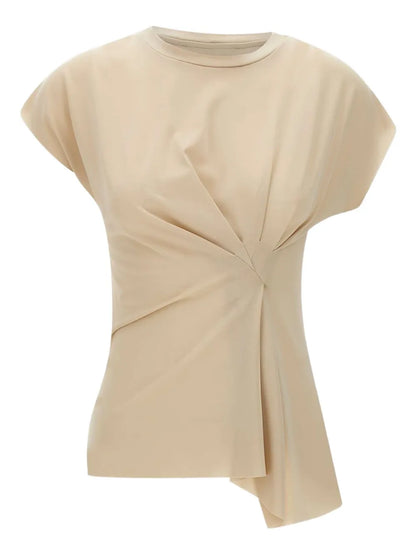 Draped-Detail T-Shirt