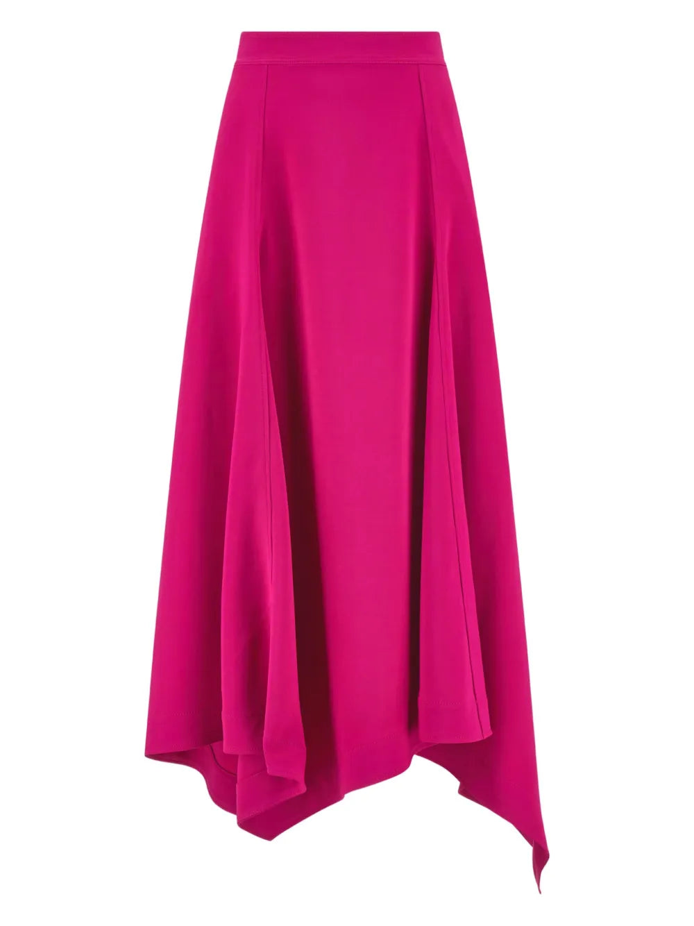 Asymmetric-Hem Maxi Skirt