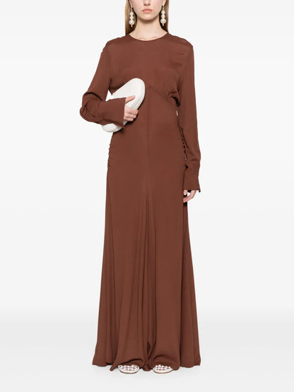 Long-Sleeves Maxi Dress