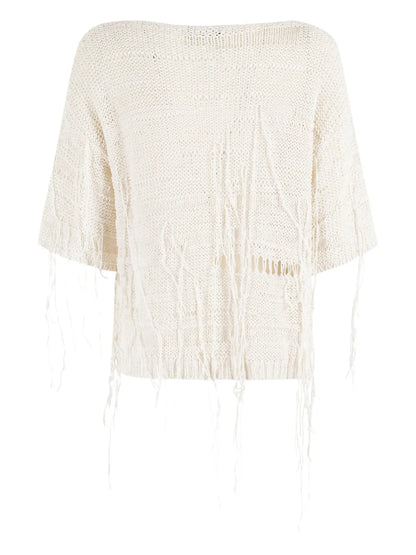 Fringe-Detail Sweater