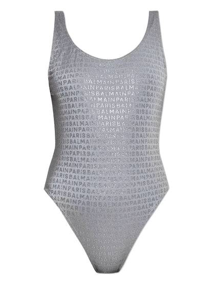 Logo Print Swimsuit