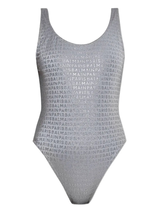 Logo Print Swimsuit
