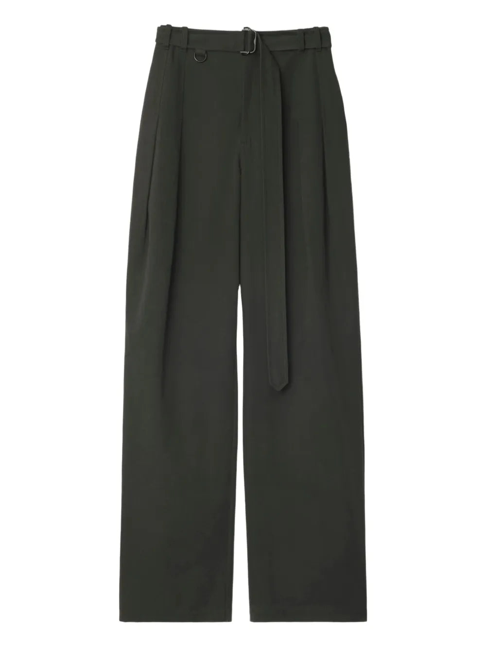 Gabardine Straight-Leg Trousers