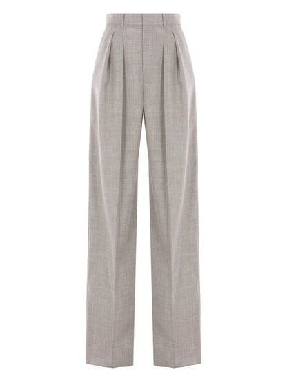 Wool Wide-Leg Trousers