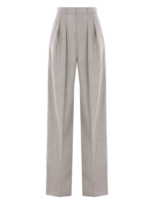 Wool Wide-Leg Trousers