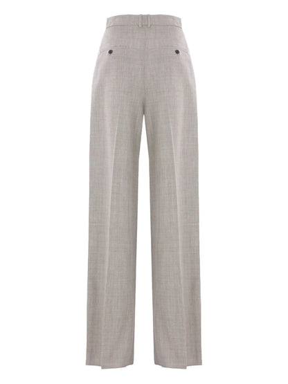 Wool Wide-Leg Trousers