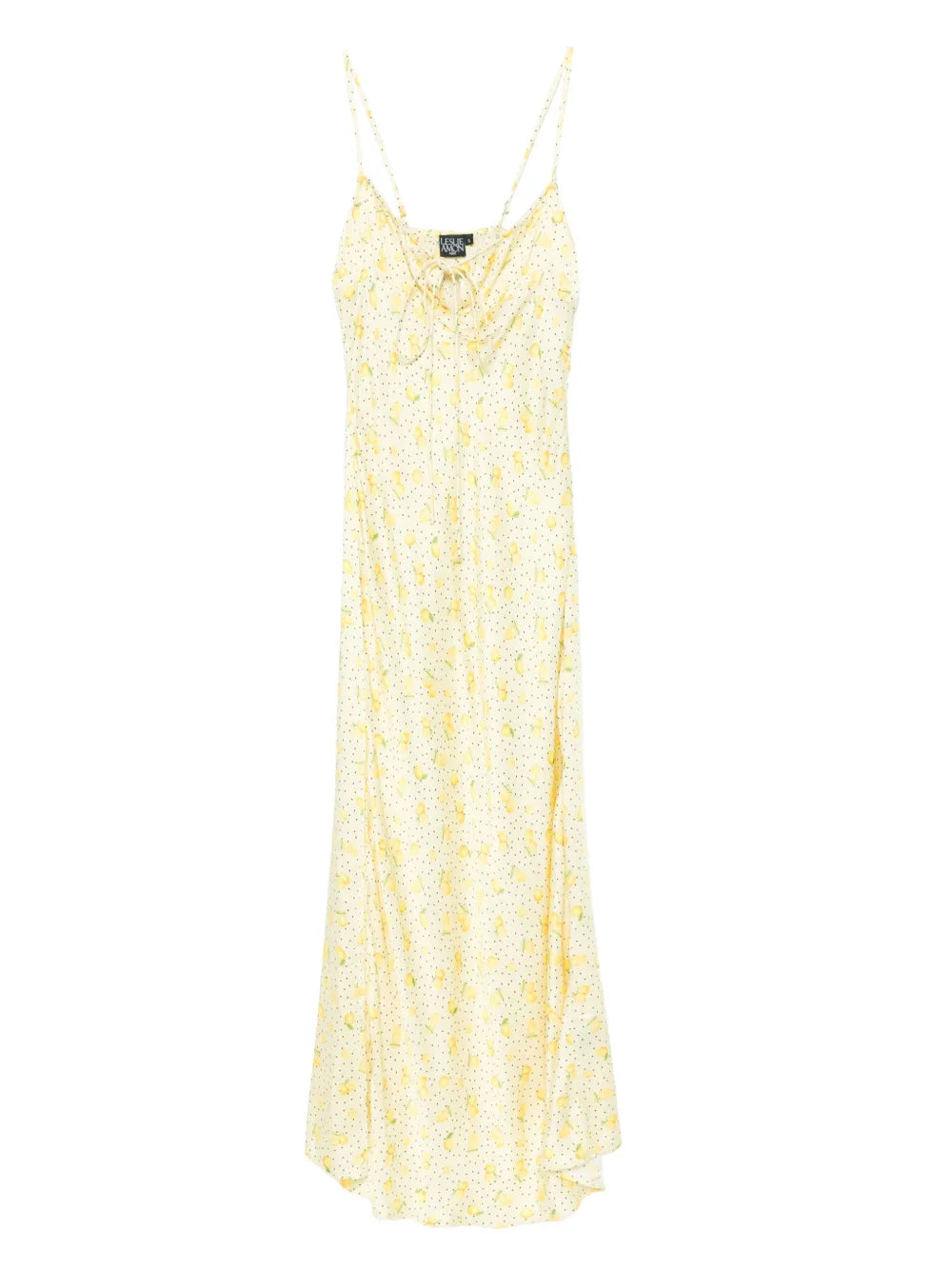 Lemon-Print Maxi Dress