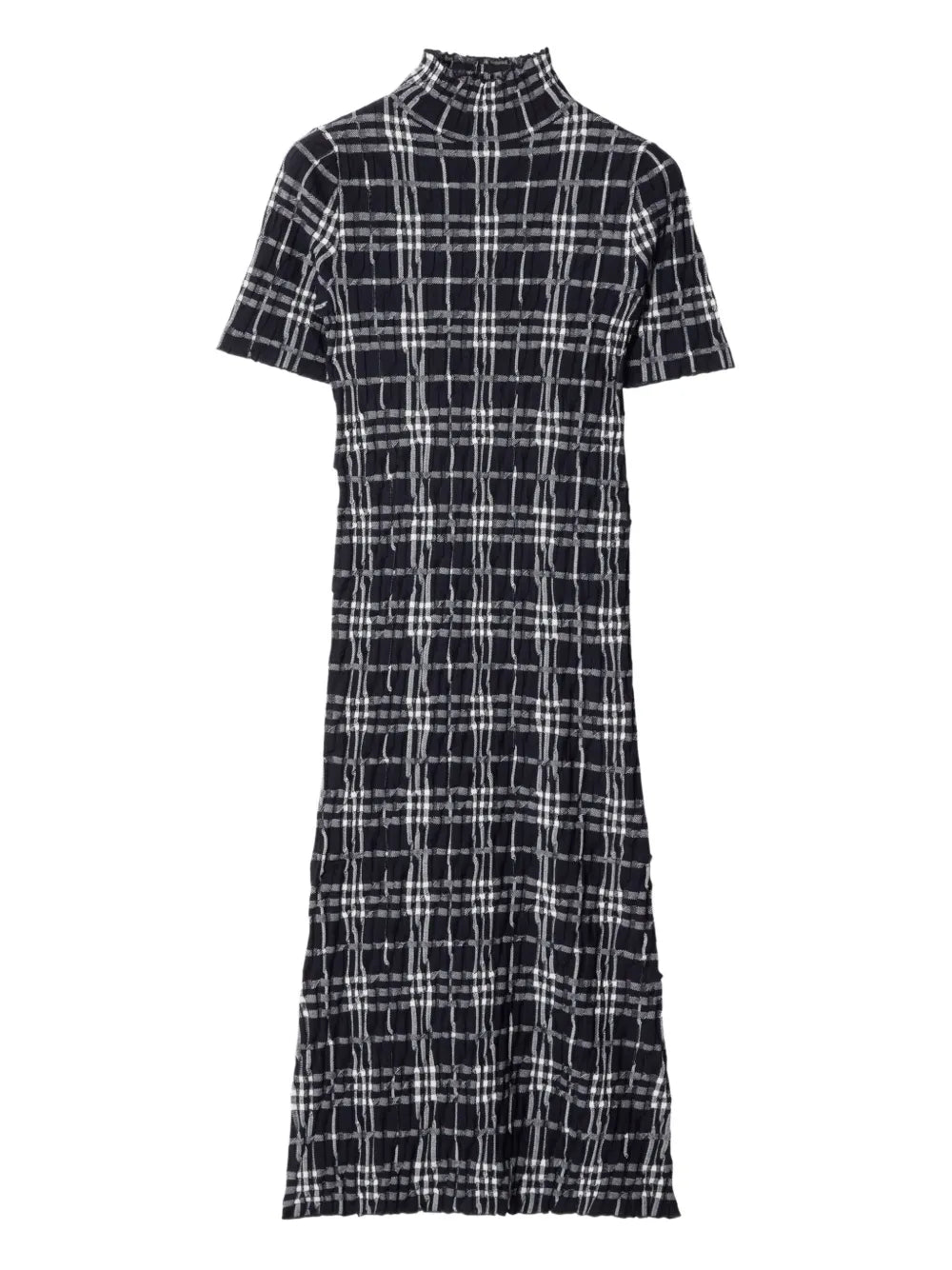 Check-Print Dress
