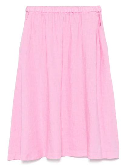 Linen Midi Skirt