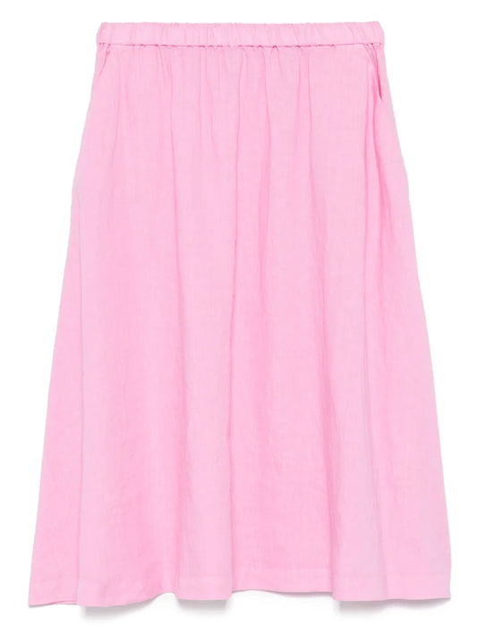 Linen Midi Skirt