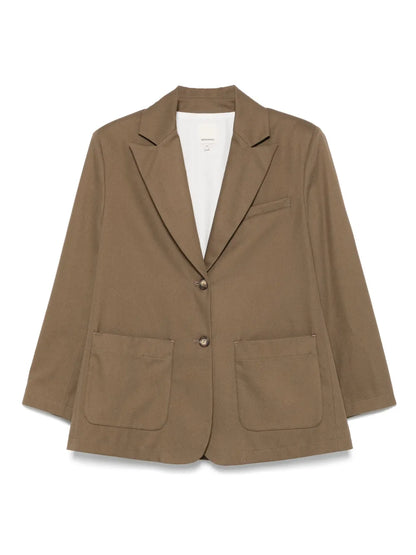 Gabardine-Weave Blazer
