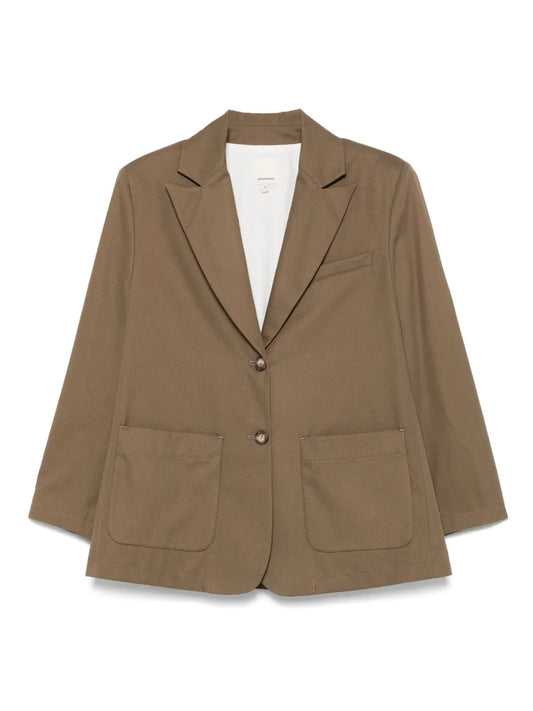 Gabardine-Weave Blazer