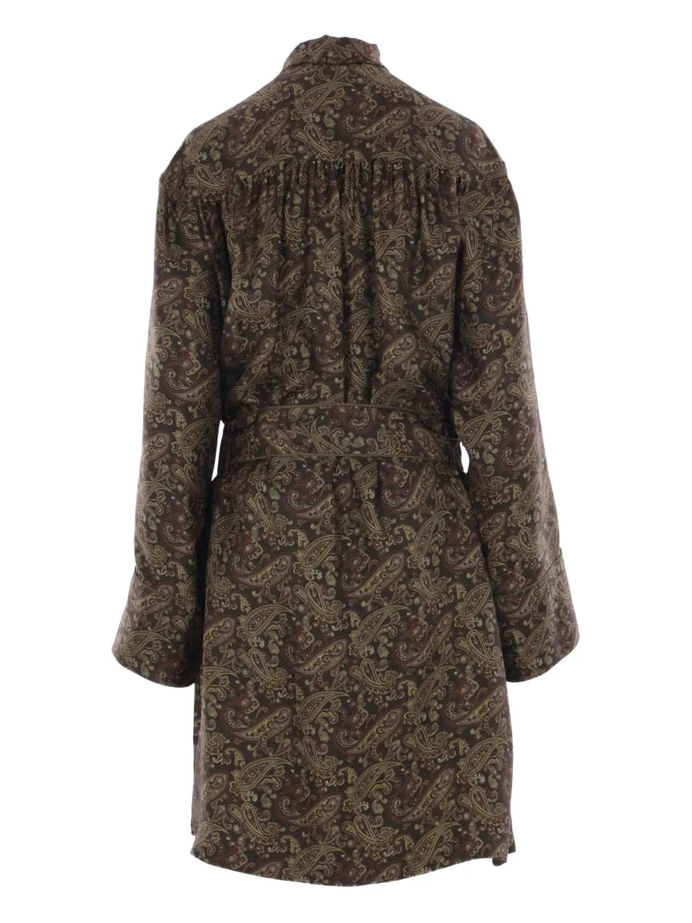 Paisley-Print Silk Dress
