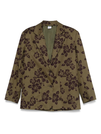Floral-Print Blazer