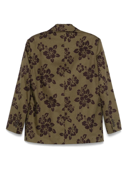 Floral-Print Blazer
