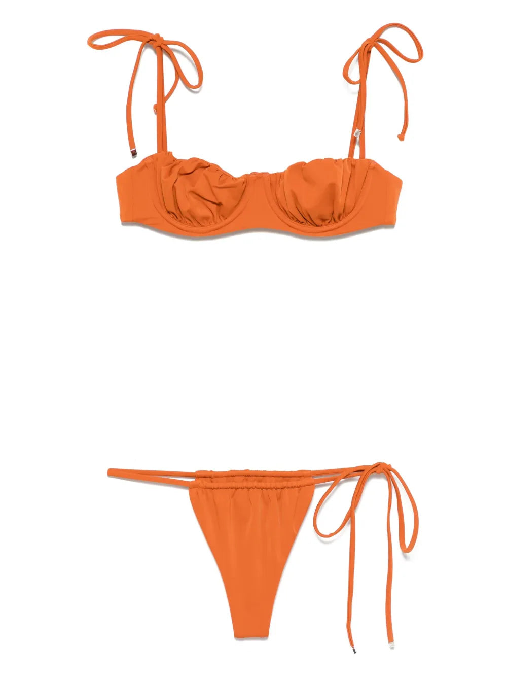 Ruched-Detailing Bikini
