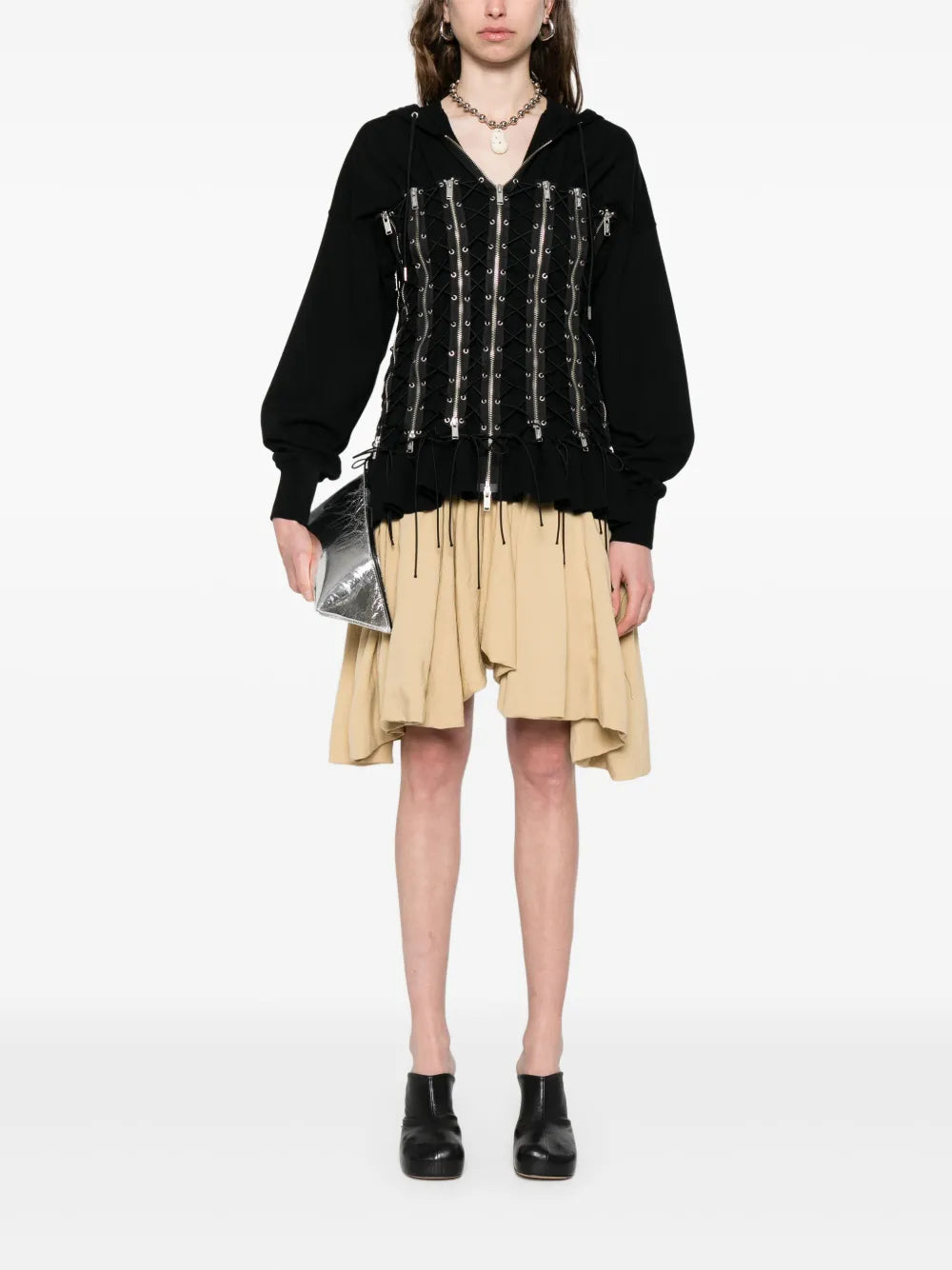 Asymmetric Mini Skirt