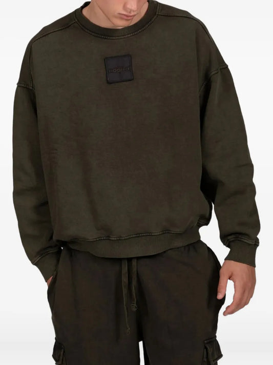 Logo-Patch Cotton Sweatshirt